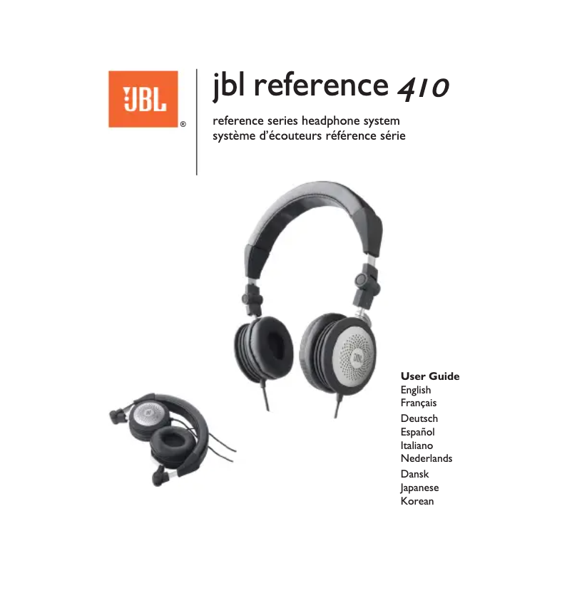 First page image of the manual for Reference 410