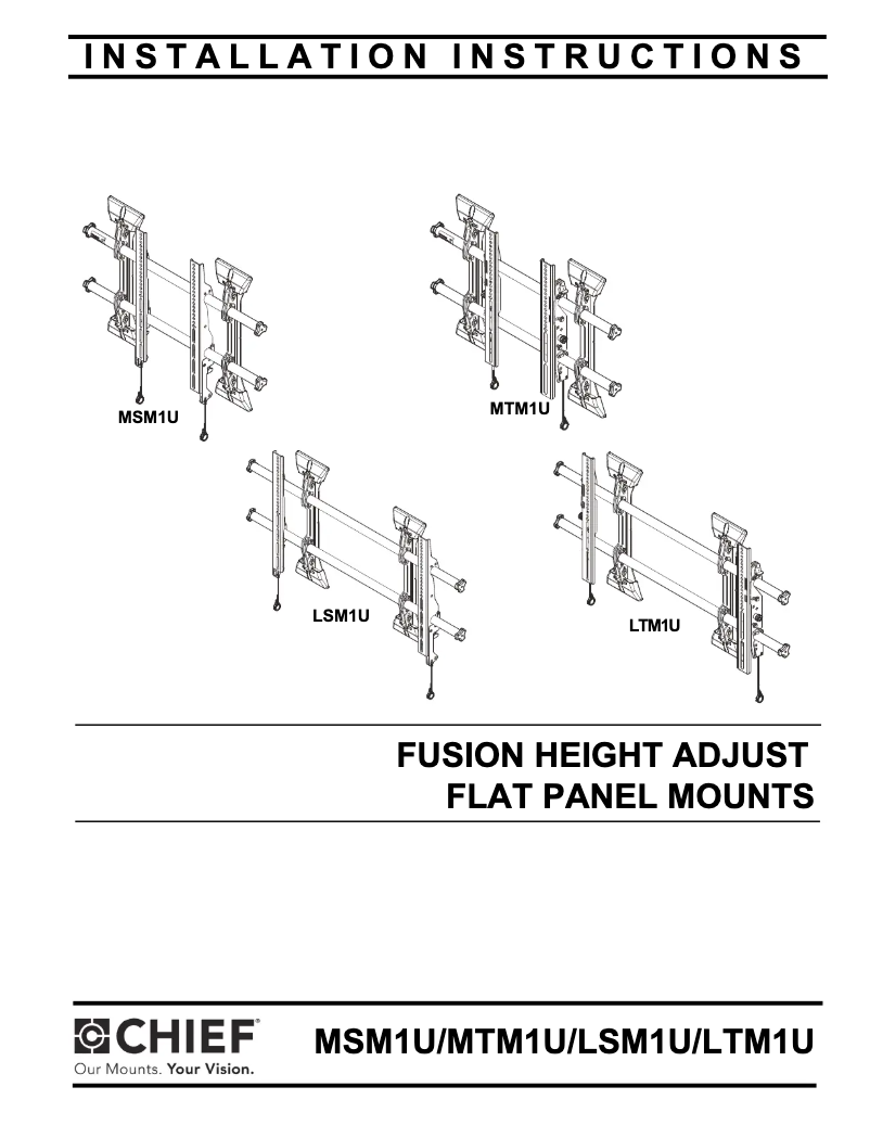 Page 1 de la notice Manuel utilisateur Chief LSM1U