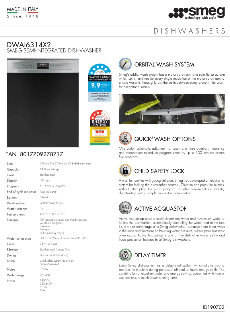 First page image of the manual for DWAI6314X2