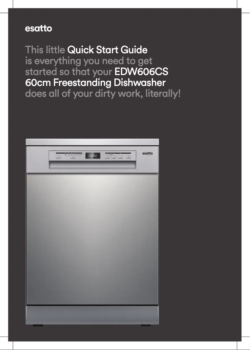 Page 1 of the manual Quick Start Guide Esatto EDW606CS