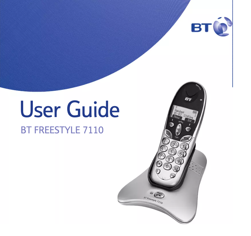 First page image of the manual for Freestyle 7110