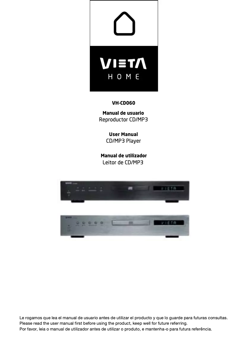 First page image of the manual for VH-CD060