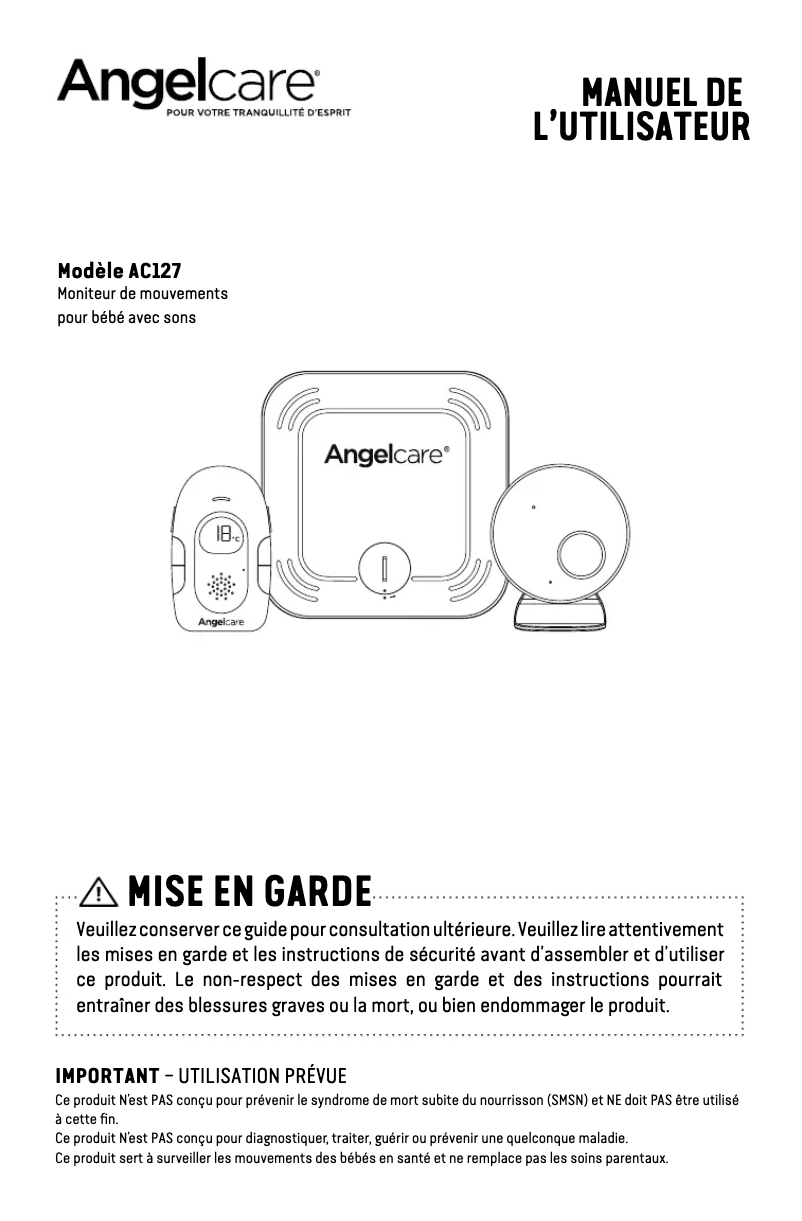 First page image of the manual for AC127