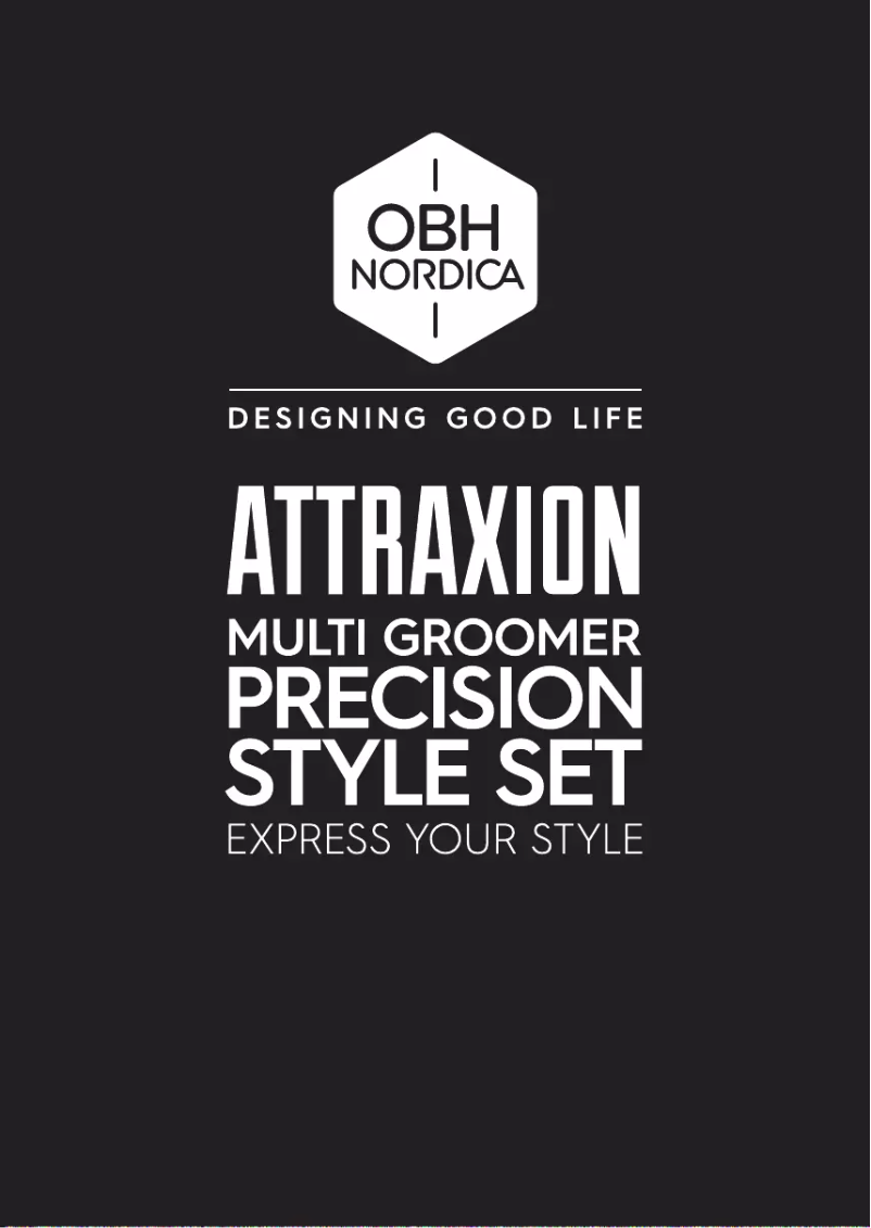 Page 1 of the manual User Manual OBH Nordica Attraxion Precision Style 5594