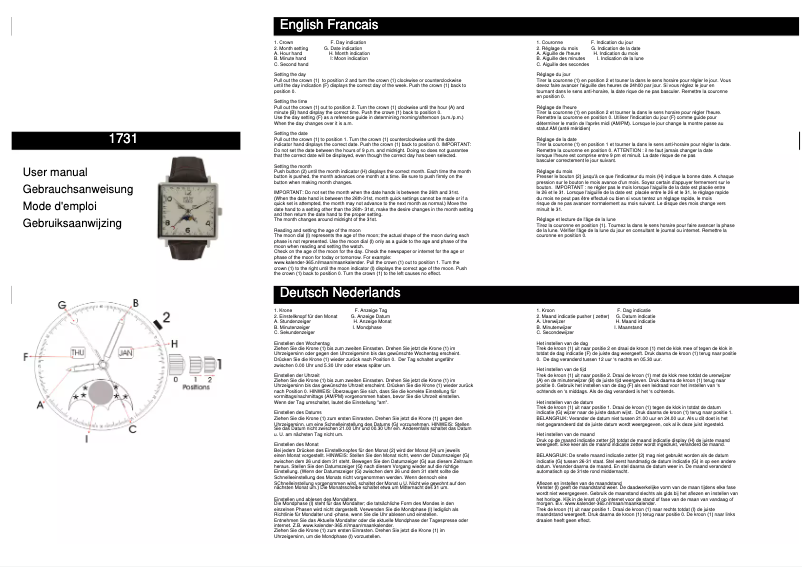 First page image of the manual for Spencer 1731