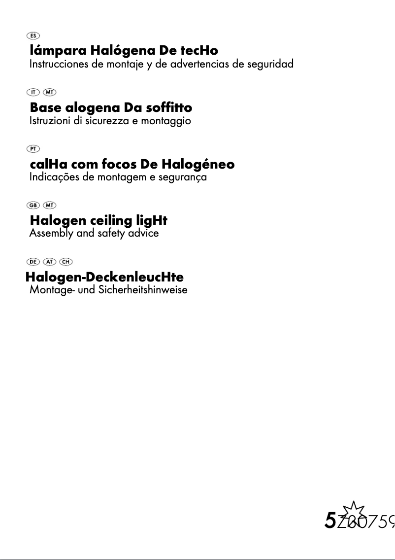 First page image of the manual for Z30759