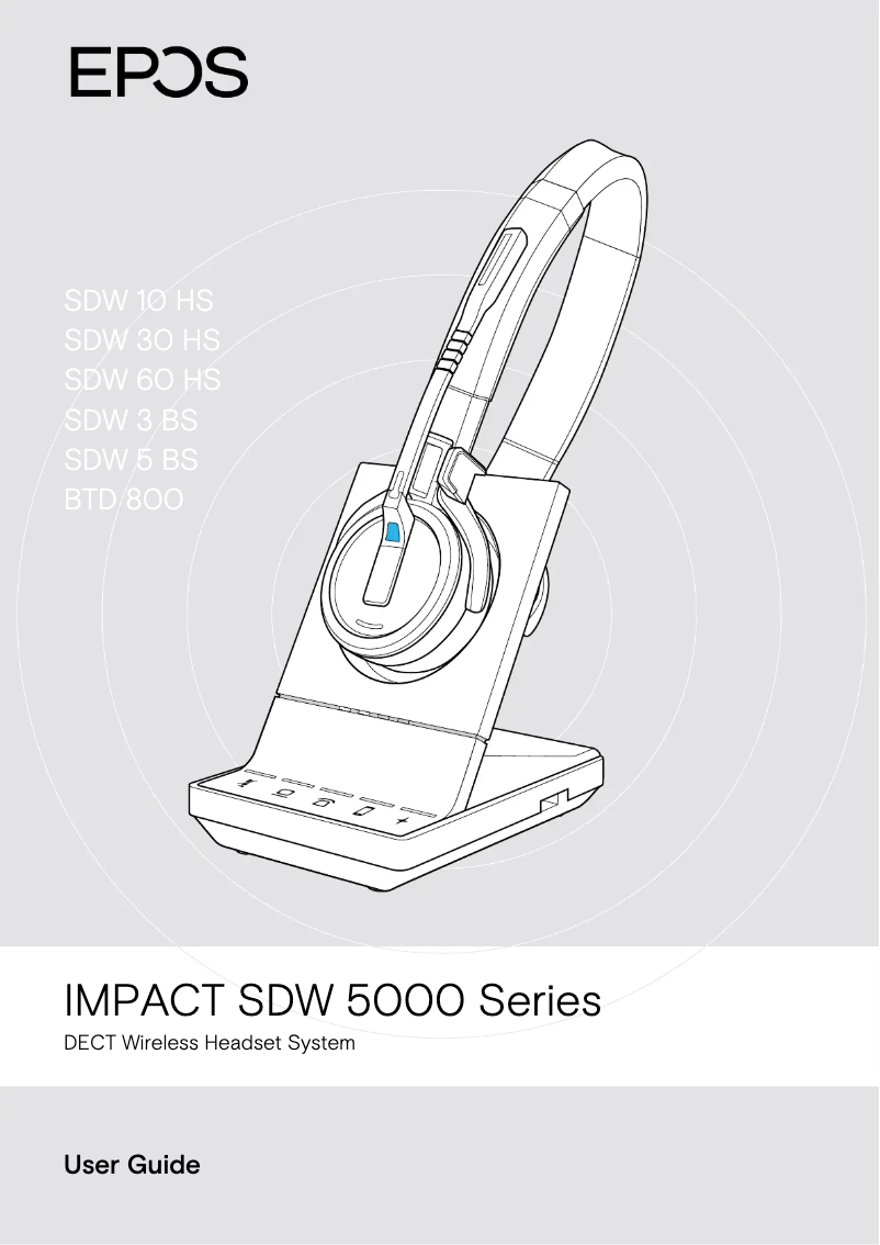 First page image of the manual for EPOS Impact SDW 5036