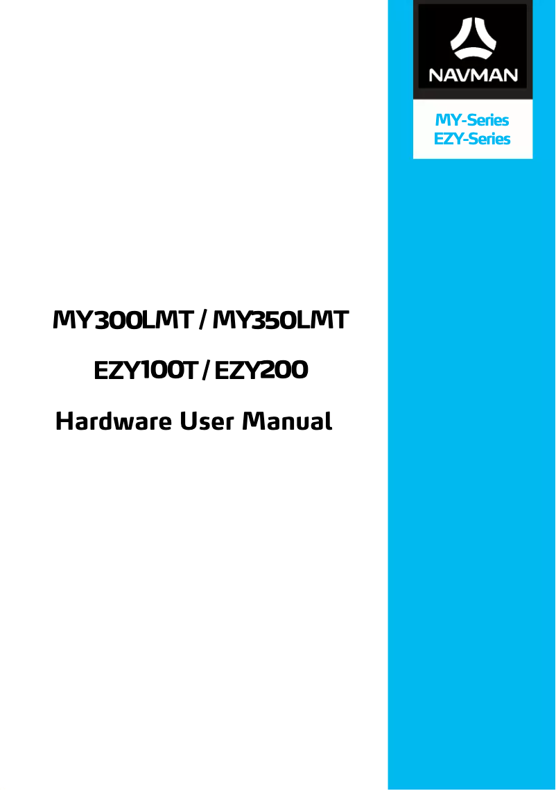 First page image of the manual for EZY100T
