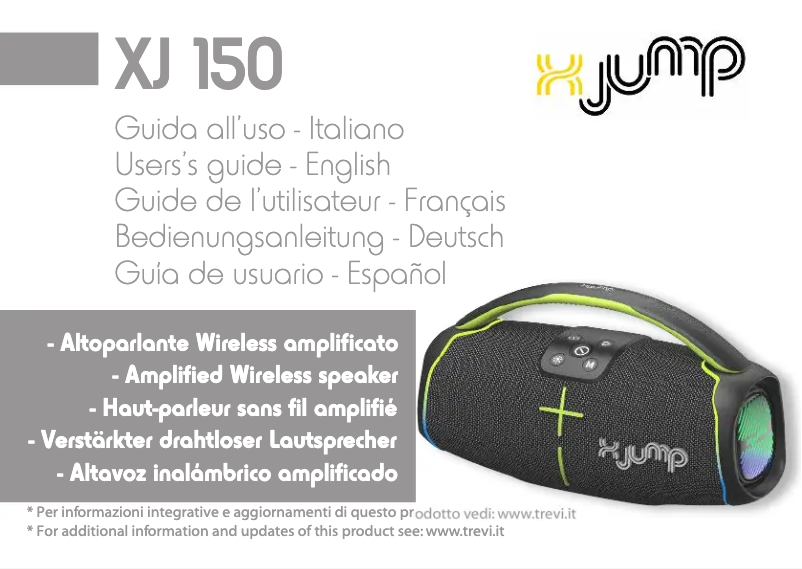 First page image of the manual for XJ 150