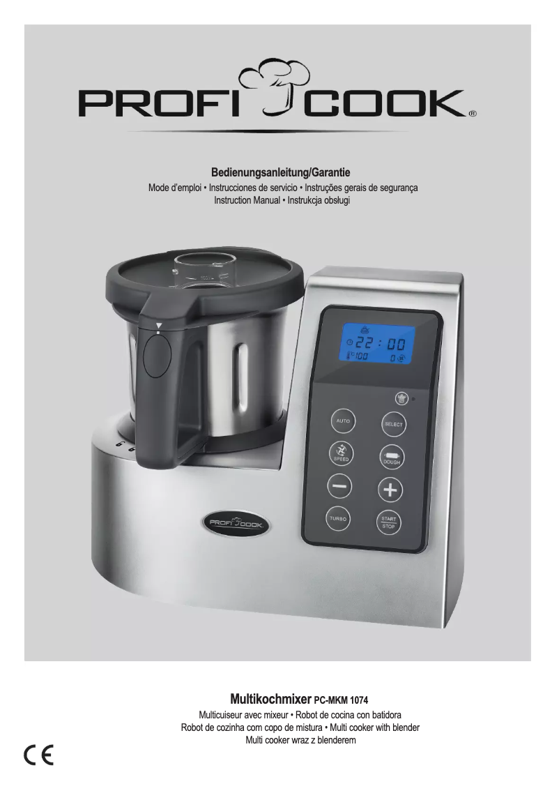 First page image of the manual for PC-MKM 1074