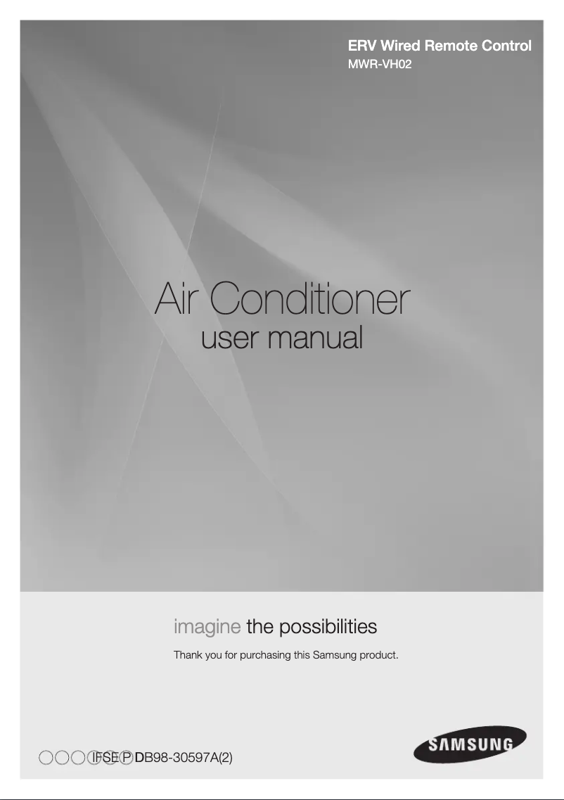 Page 1 of the manual User Manual Samsung MWR-VH02