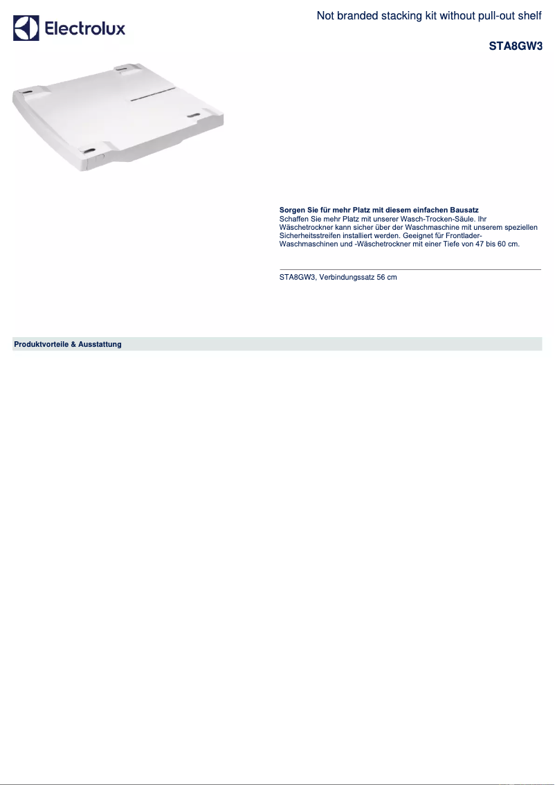 First page image of the manual for STA8GW3