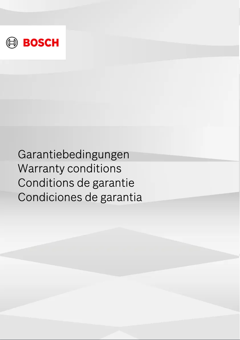 Page 1 of the manual Instructions / Assembly Bosch TWK5P475