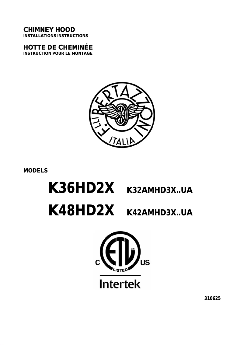 First page image of the manual for K48HD2X14
