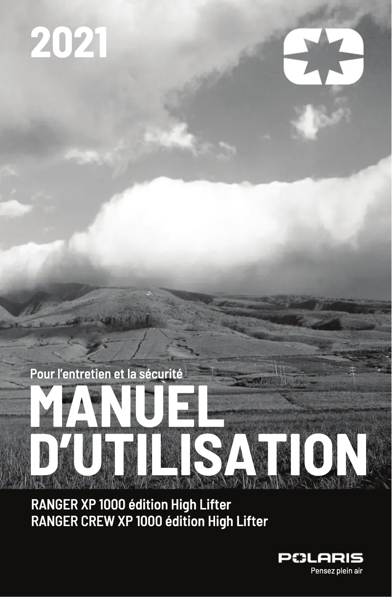 First page image of the manual for Ranger XP 1000 High Lifter (2021)