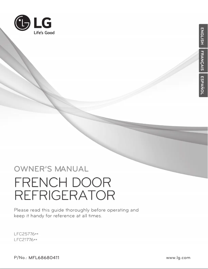 Page 1 of the manual User Manual LG LFC25776ST