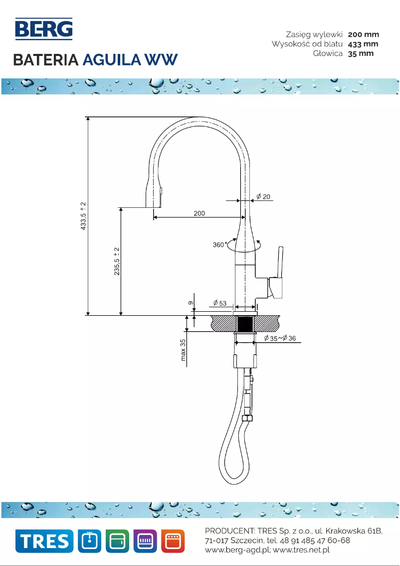 First page image of the manual for Aguila WW