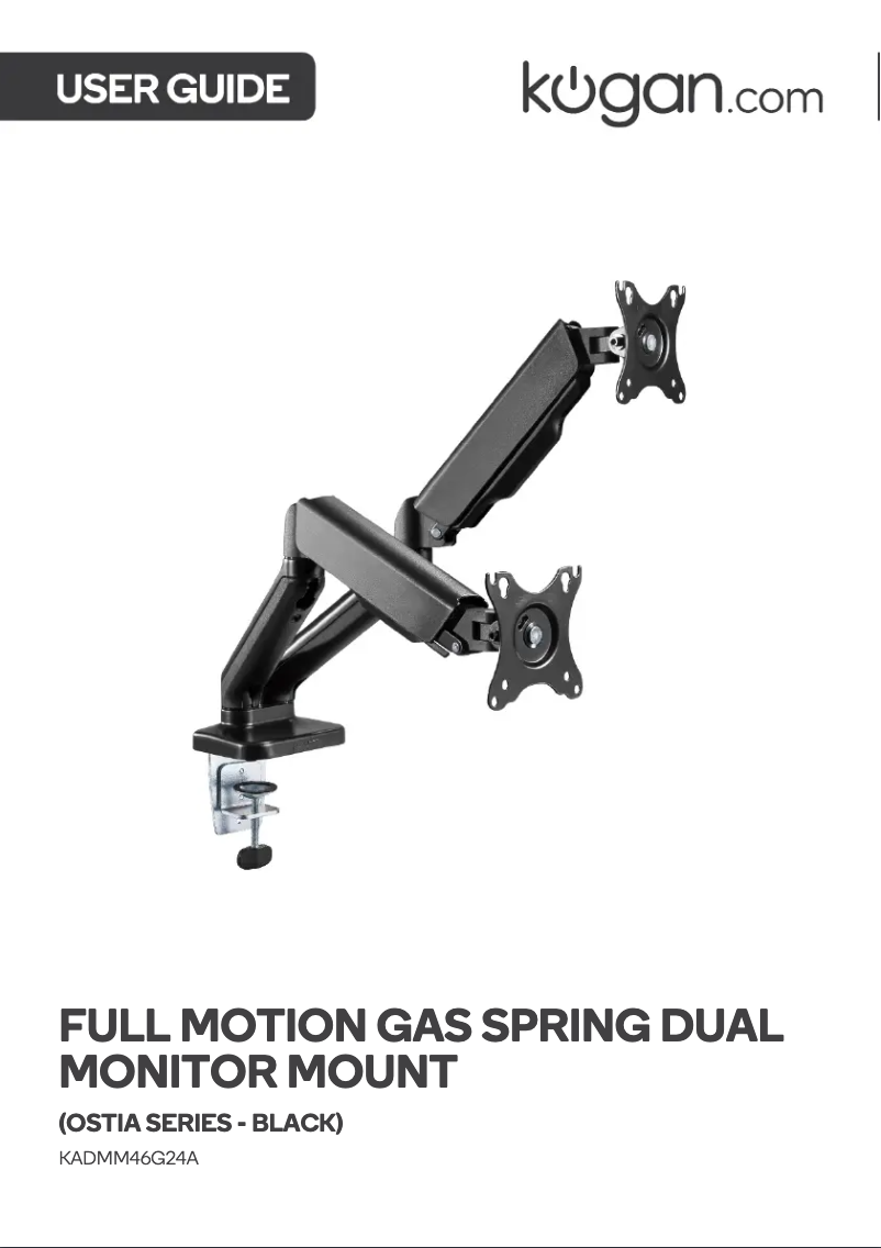 First page image of the manual for KADMM46G24A