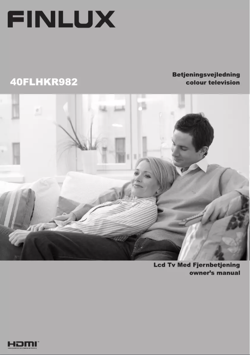 Page 1 of the manual User Manual Finlux 40FLHKR982