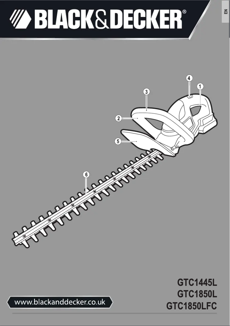 First page image of the manual for GTC1850L