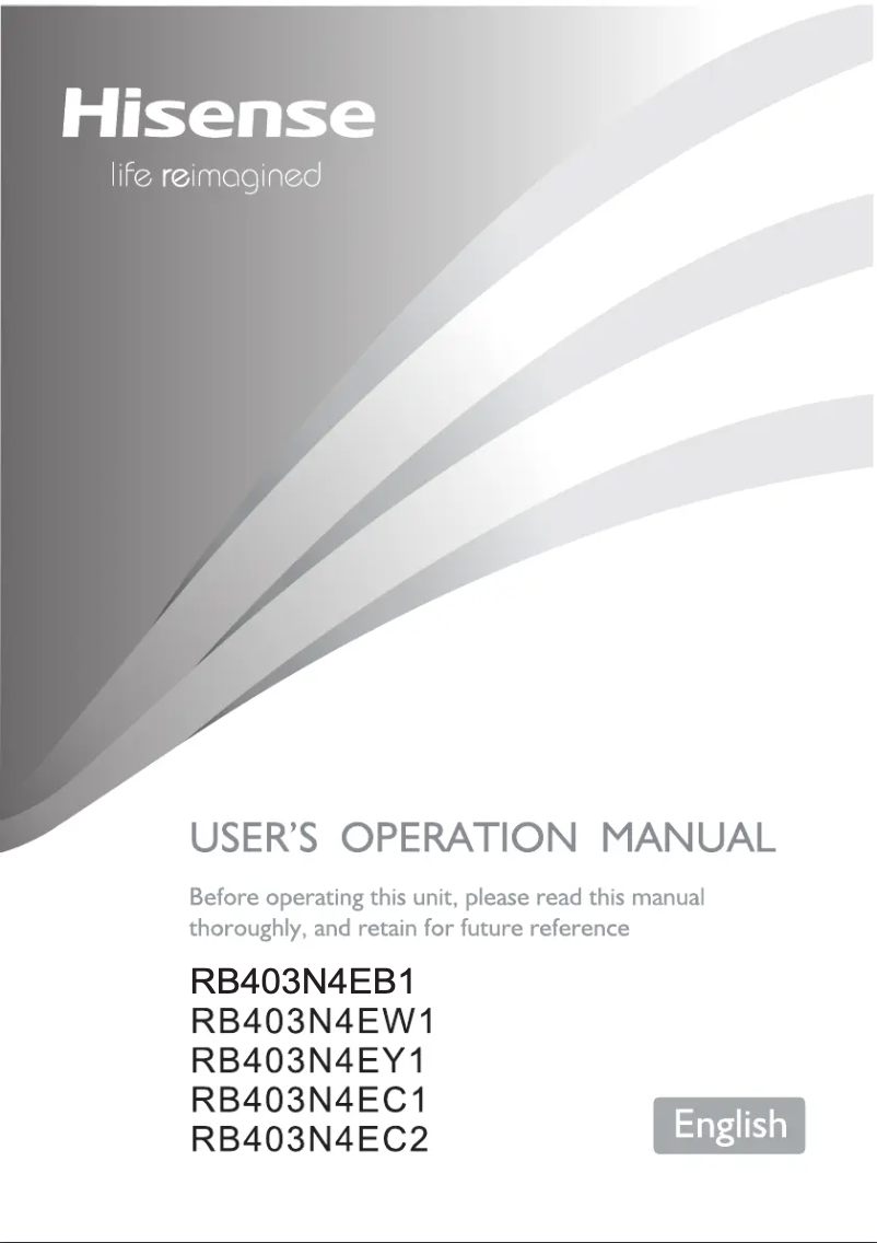 First page image of the manual for RB403N4EC1