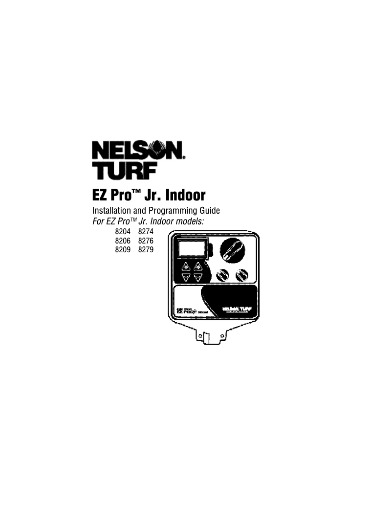 Page 1 of the manual User Manual Nelson EZ Pro Jr. Indoor 8279