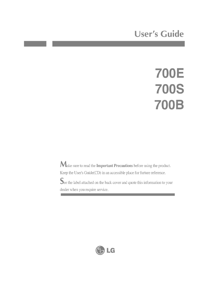 First page image of the manual for CS778G