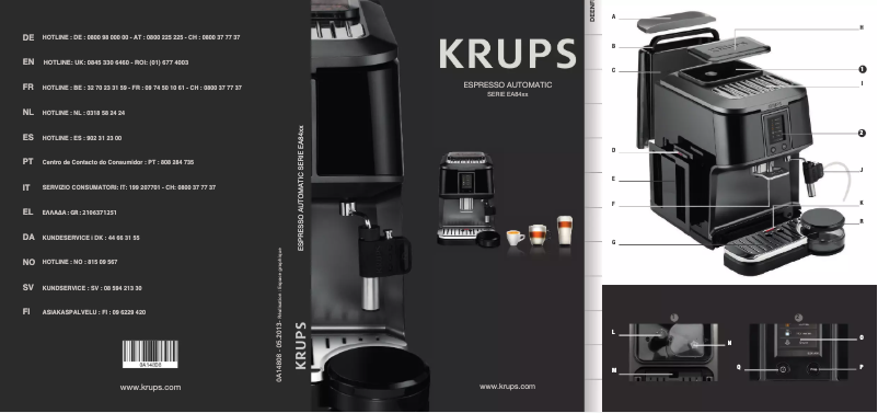 Page 1 de la notice Manuel utilisateur Krups EA8421