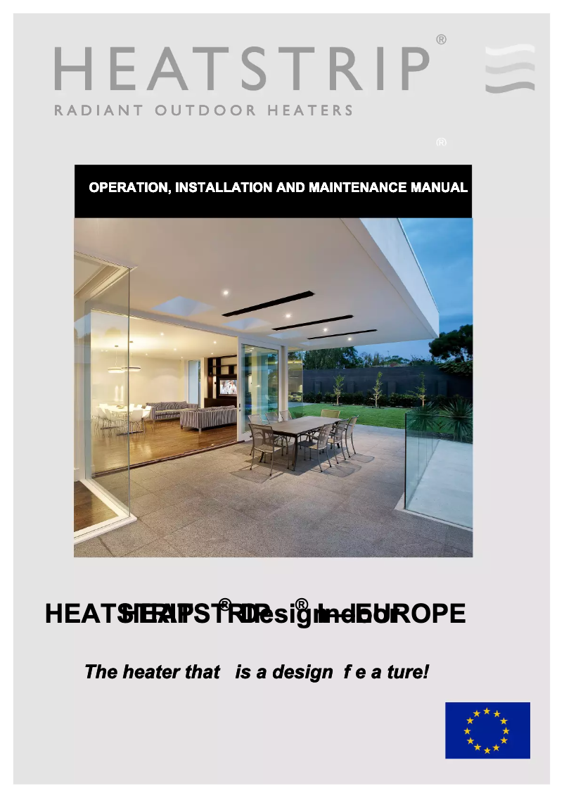 Page 1 of the manual User Manual Grandhall Heatstrip