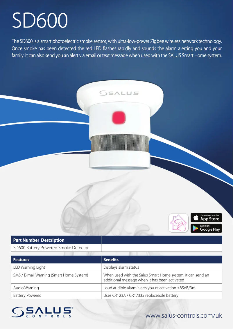 First page image of the manual for SD600