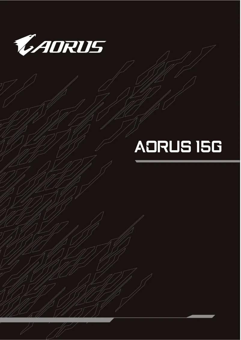 Page 1 of the manual User Manual Gigabyte AORUS 15G