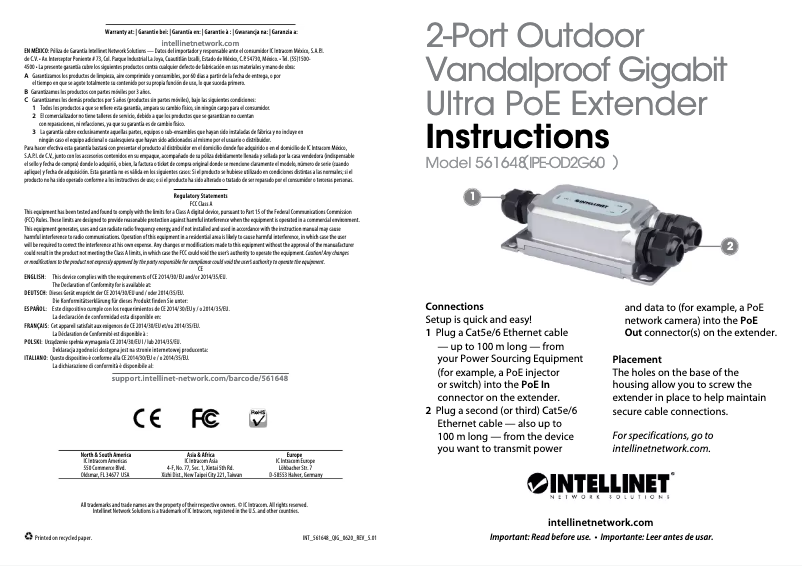 First page image of the manual for 561648