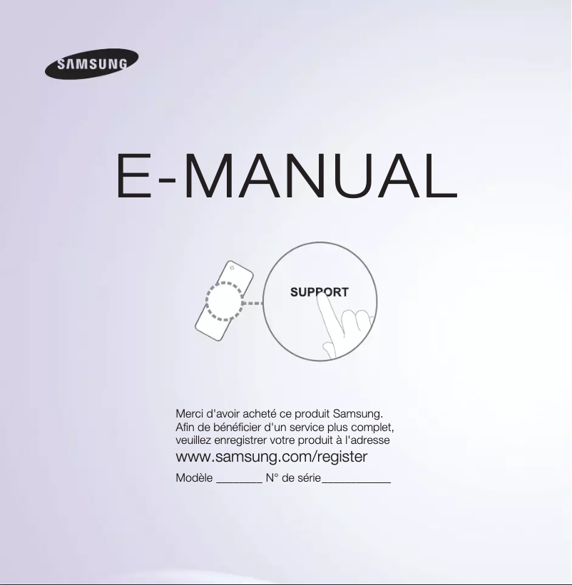 First page image of the manual for UE37ES5500W