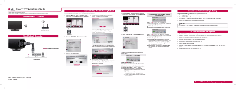 Page 1 of the manual Installation Guide LG 50LA6600