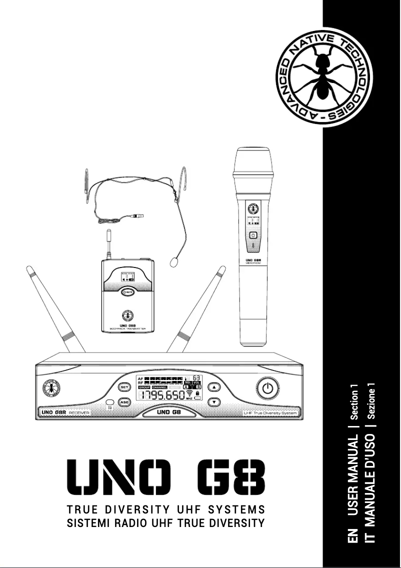 First page image of the manual for Uno G8