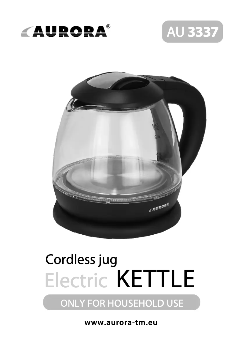 First page image of the manual for AU3337