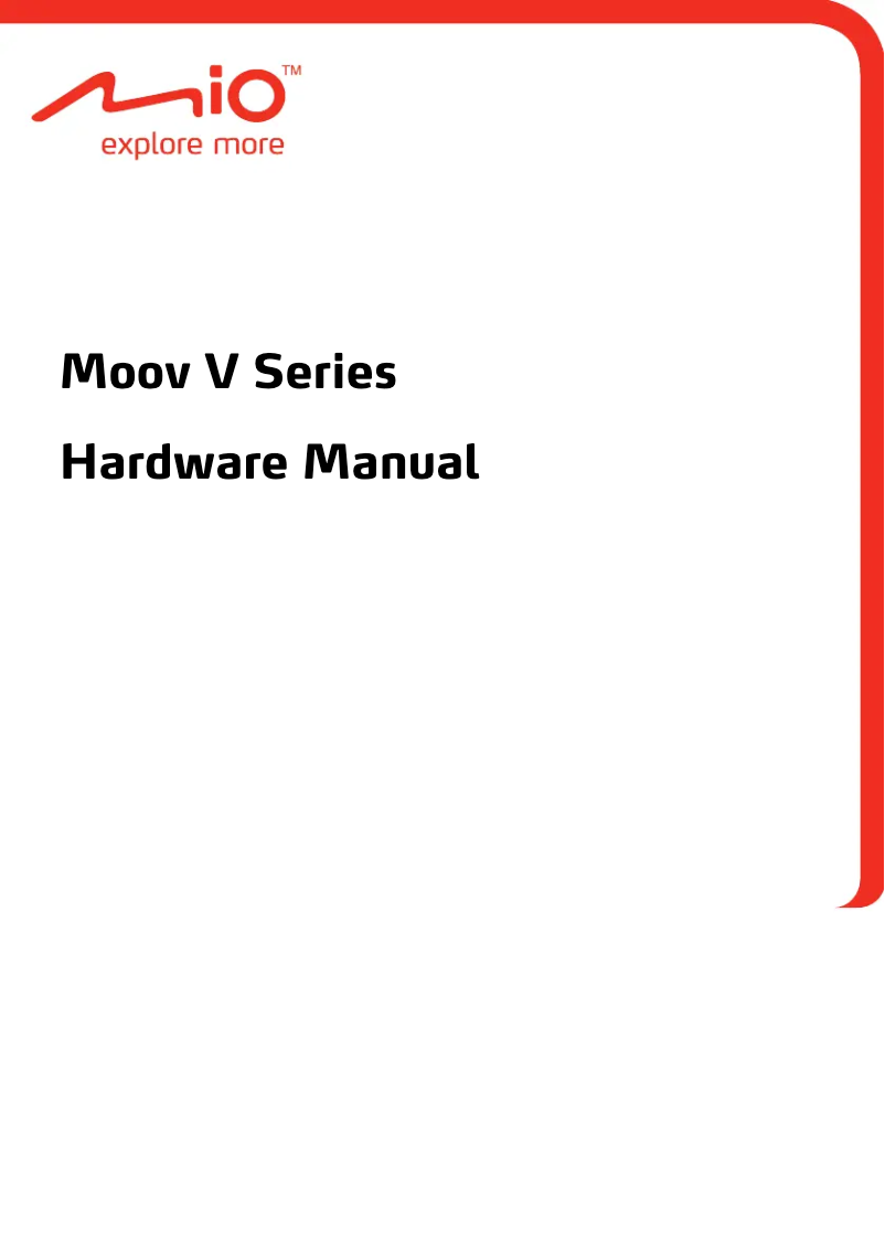 First page image of the manual for Moov V575 TV