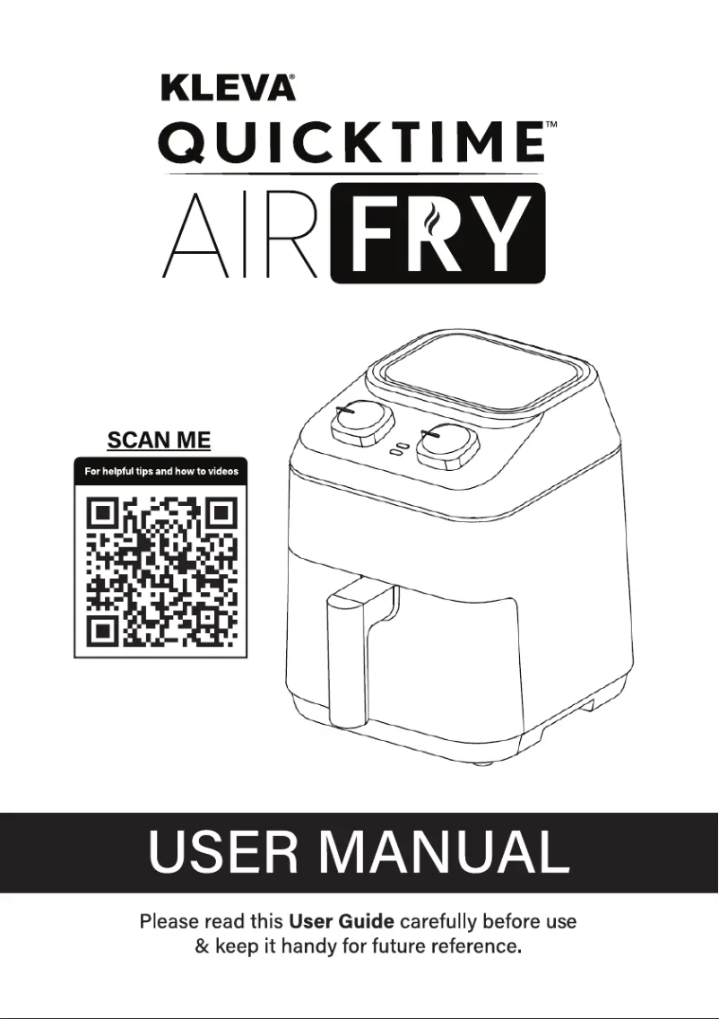 Page 1 of the manual User Manual Kleva QuickTime AirFry