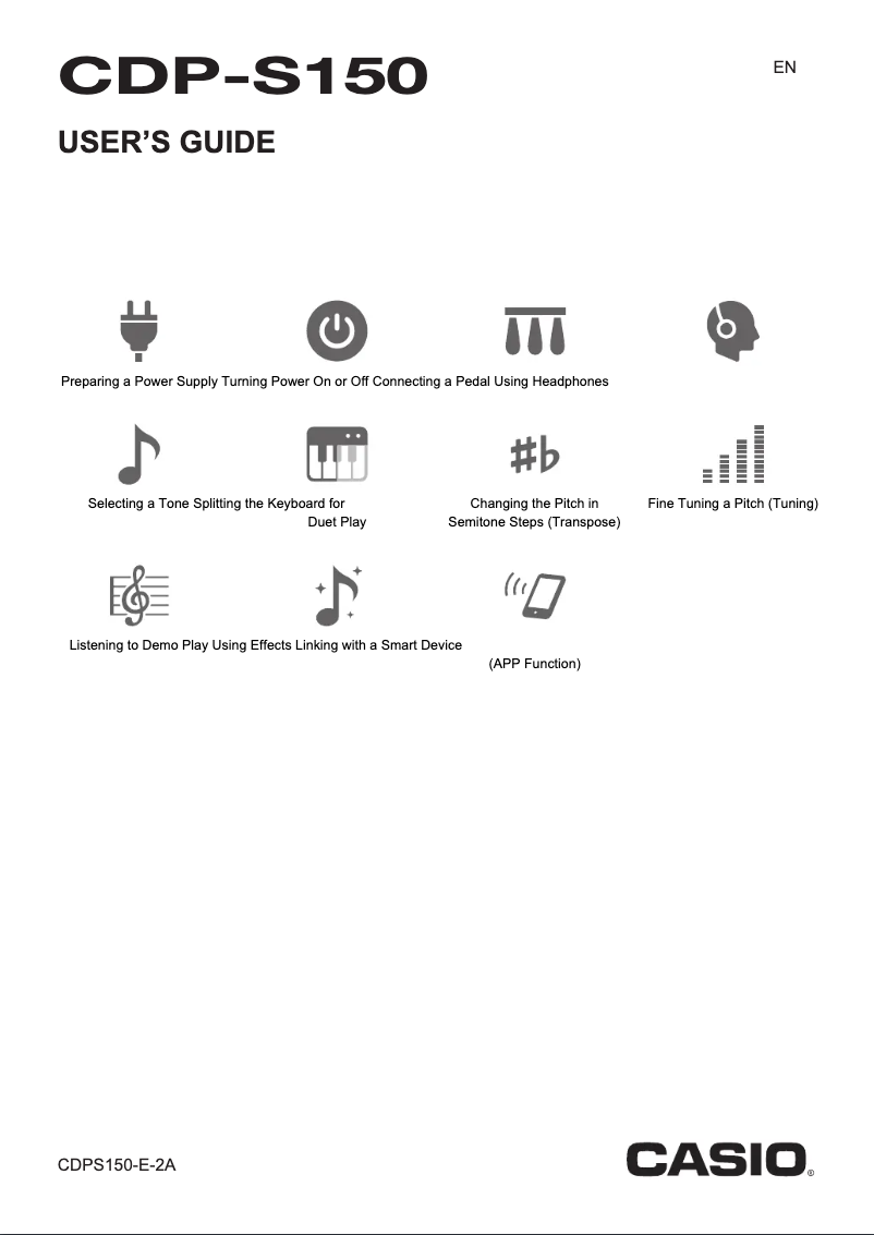 First page image of the manual for CDP-S150