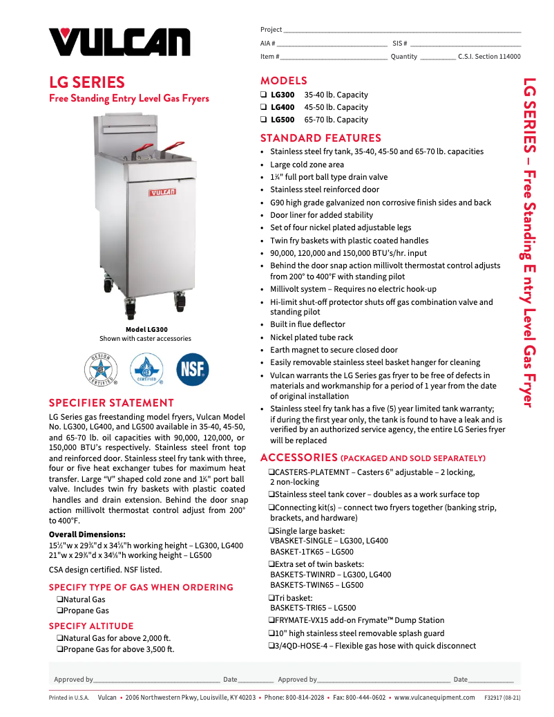 First page image of the manual for LG500