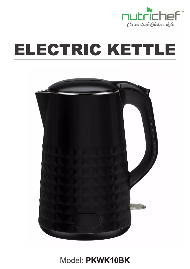 Page 1 de la notice Manuel utilisateur Nutrichef PKWK10BK