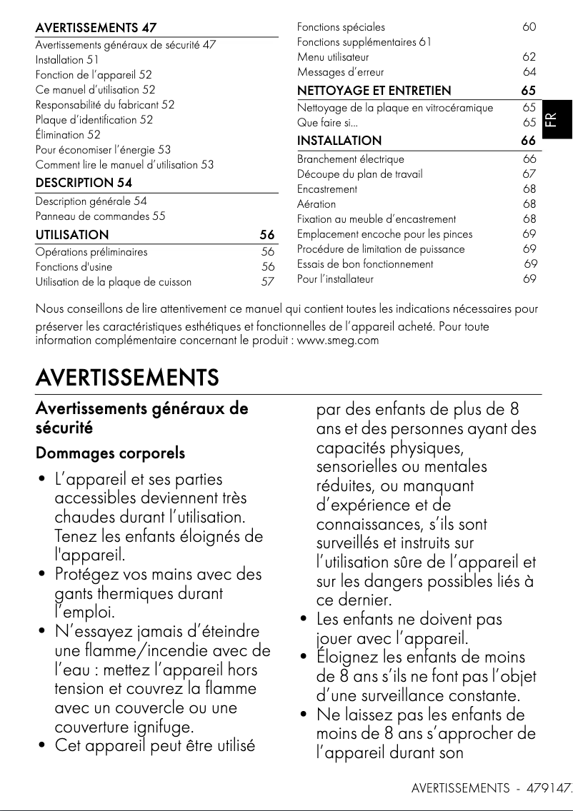 First page image of the manual for SIM1964DG