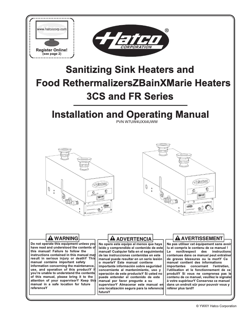 First page image of the manual for 3CS-4B