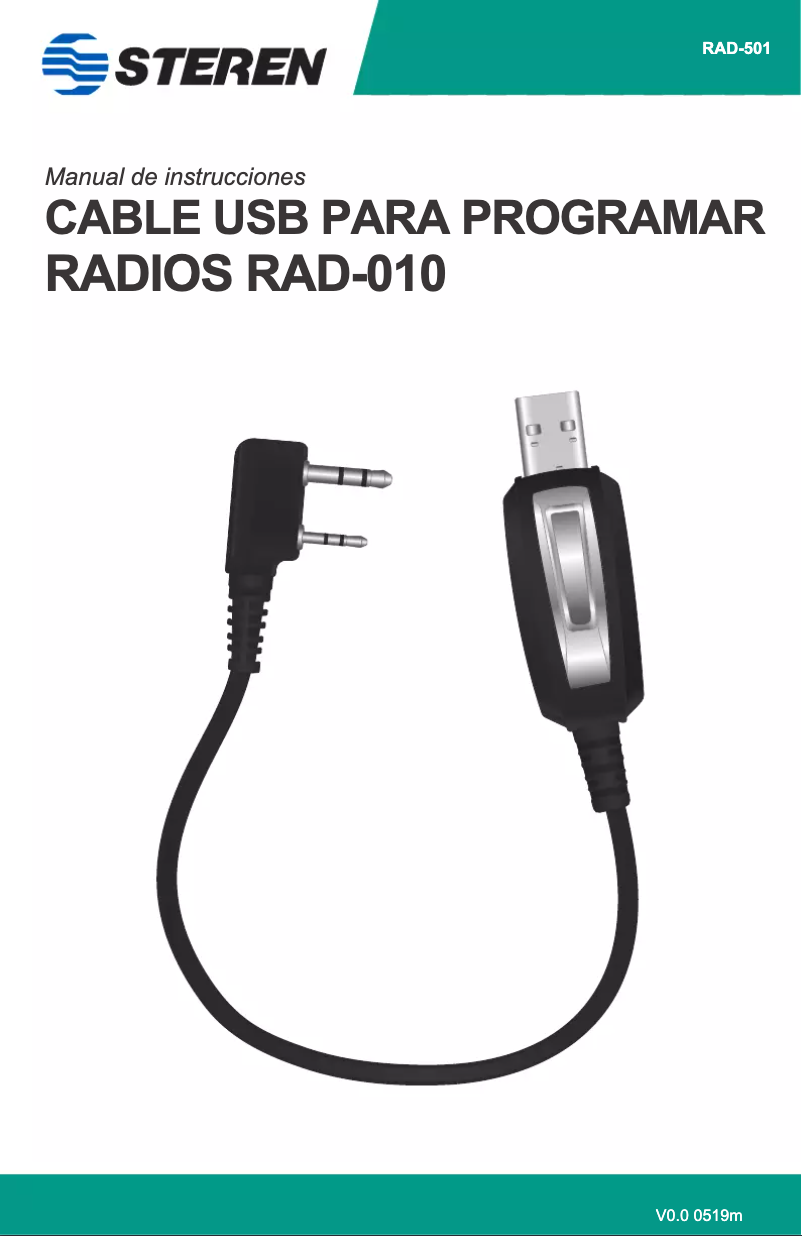 Page 1 of the manual User Manual Steren RAD-501