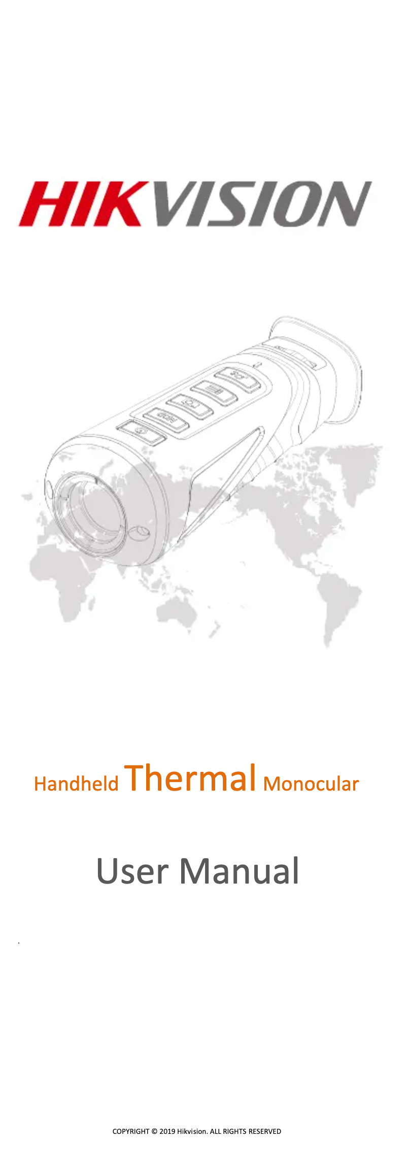 First page image of the manual for DS-2TS03-15UF/W-O315