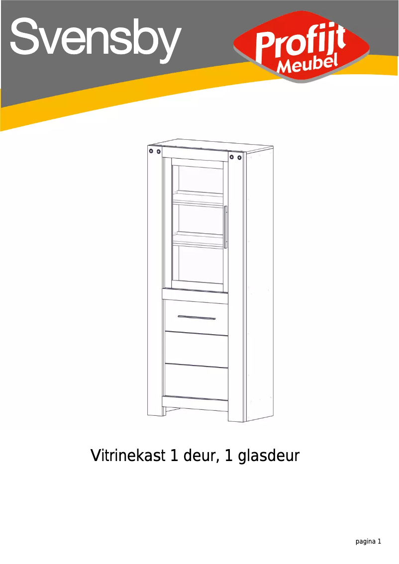 Page 1 of the manual User Manual Profijt Meubel Svensby