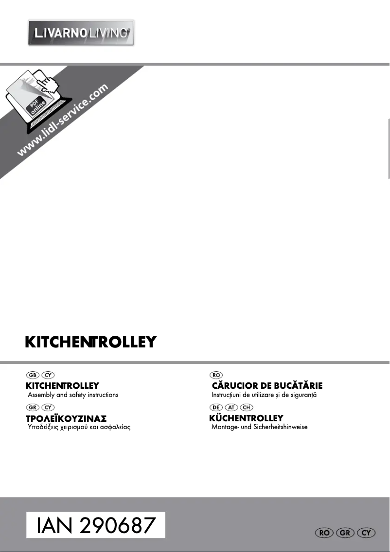 First page image of the manual for IAN 290687