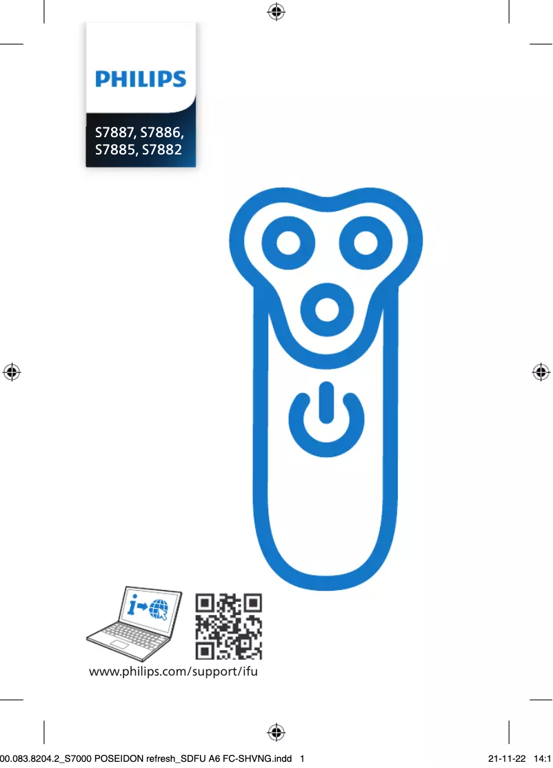 First page image of the manual for Shaver Series 7000 S7882