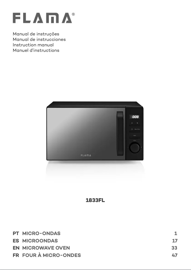 Page 1 of the manual User Manual Flama 1833FL