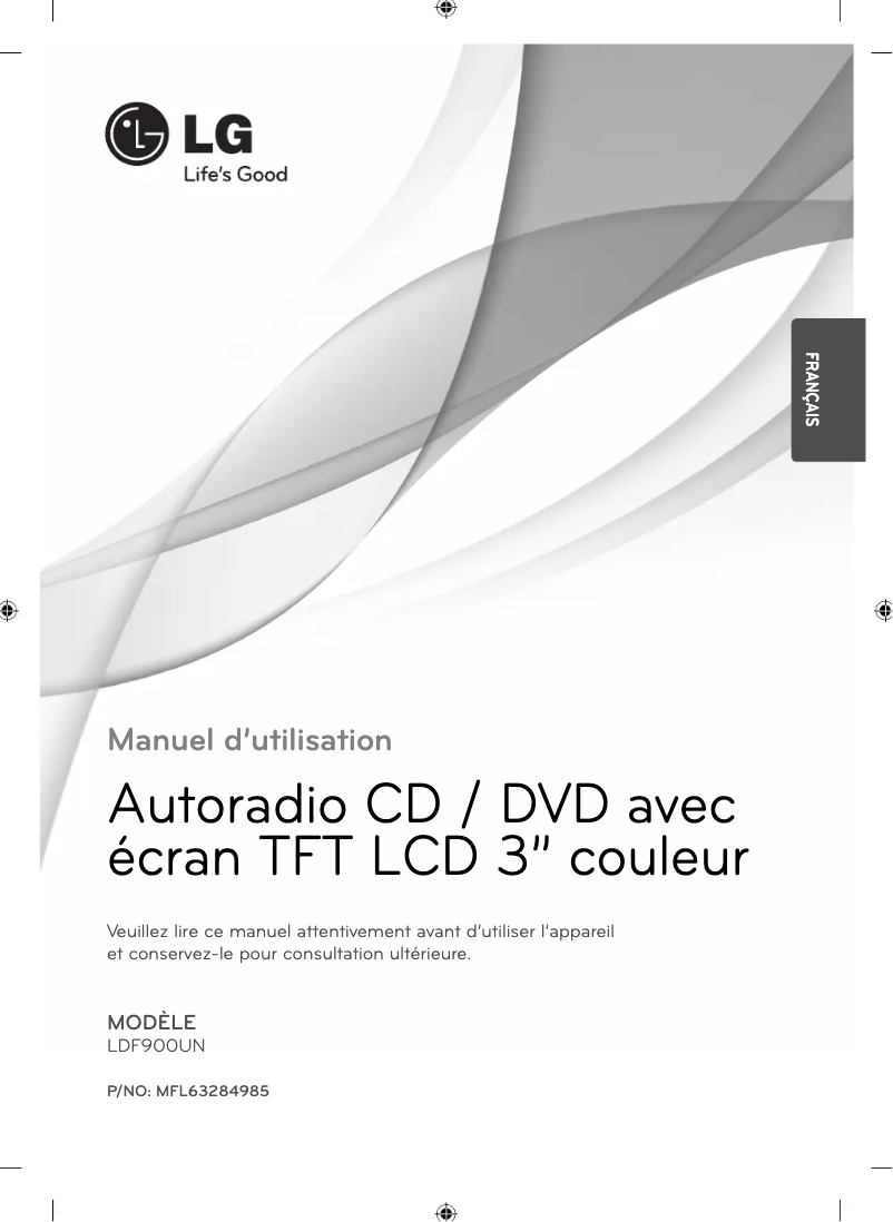 First page image of the manual for LDF900UN